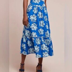 Anthropologie Maeve Alyssa Midi Skirt